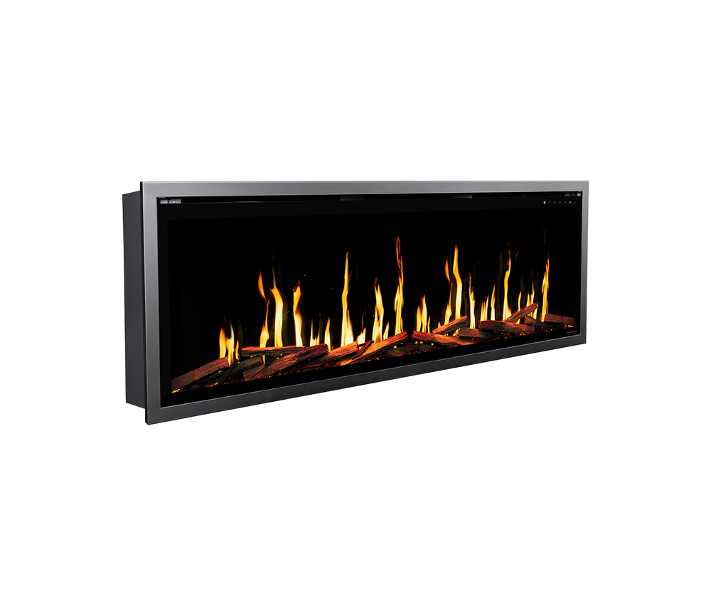 Modern Flames Orion V2 100-Inch Slim Linear Electric Fireplace - angled view