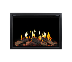 Modern Flames Orion V2 30-Inch Traditional Built-In Electric Fireplace - front view with yellow flames