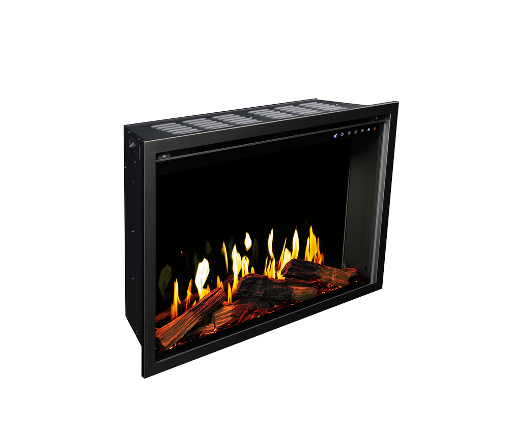 Modern Flames Orion V2 26-Inch Traditional Built-In Electric Fireplace - angled view