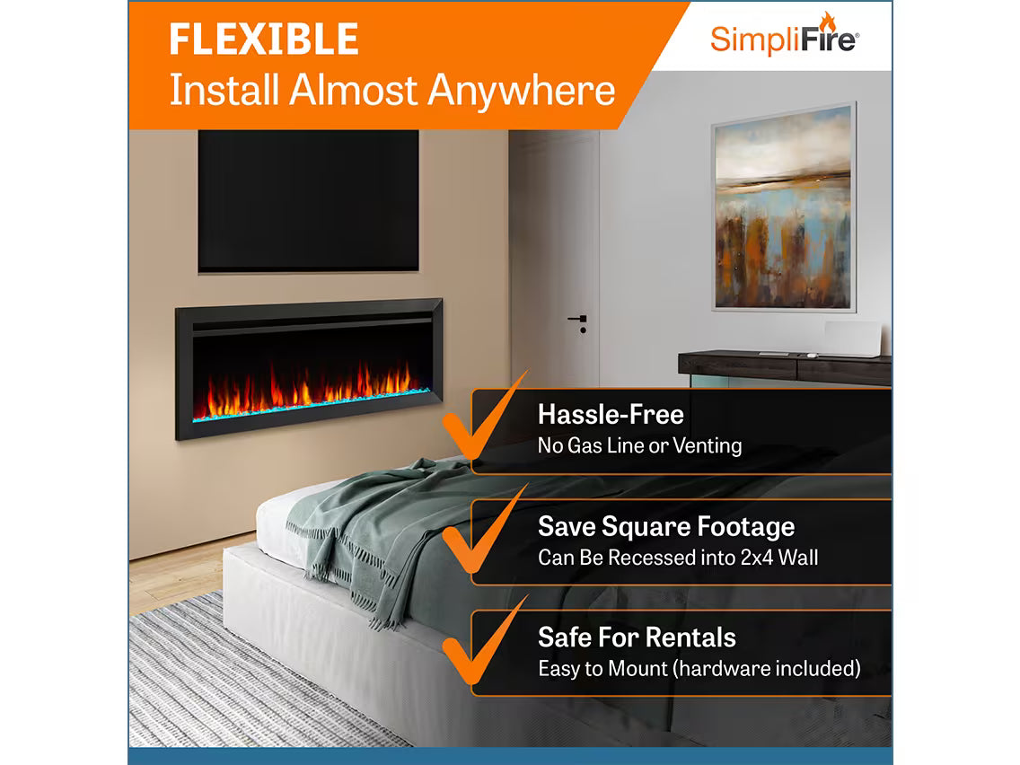 SimpliFire Allusion Slim Linear Fireplace