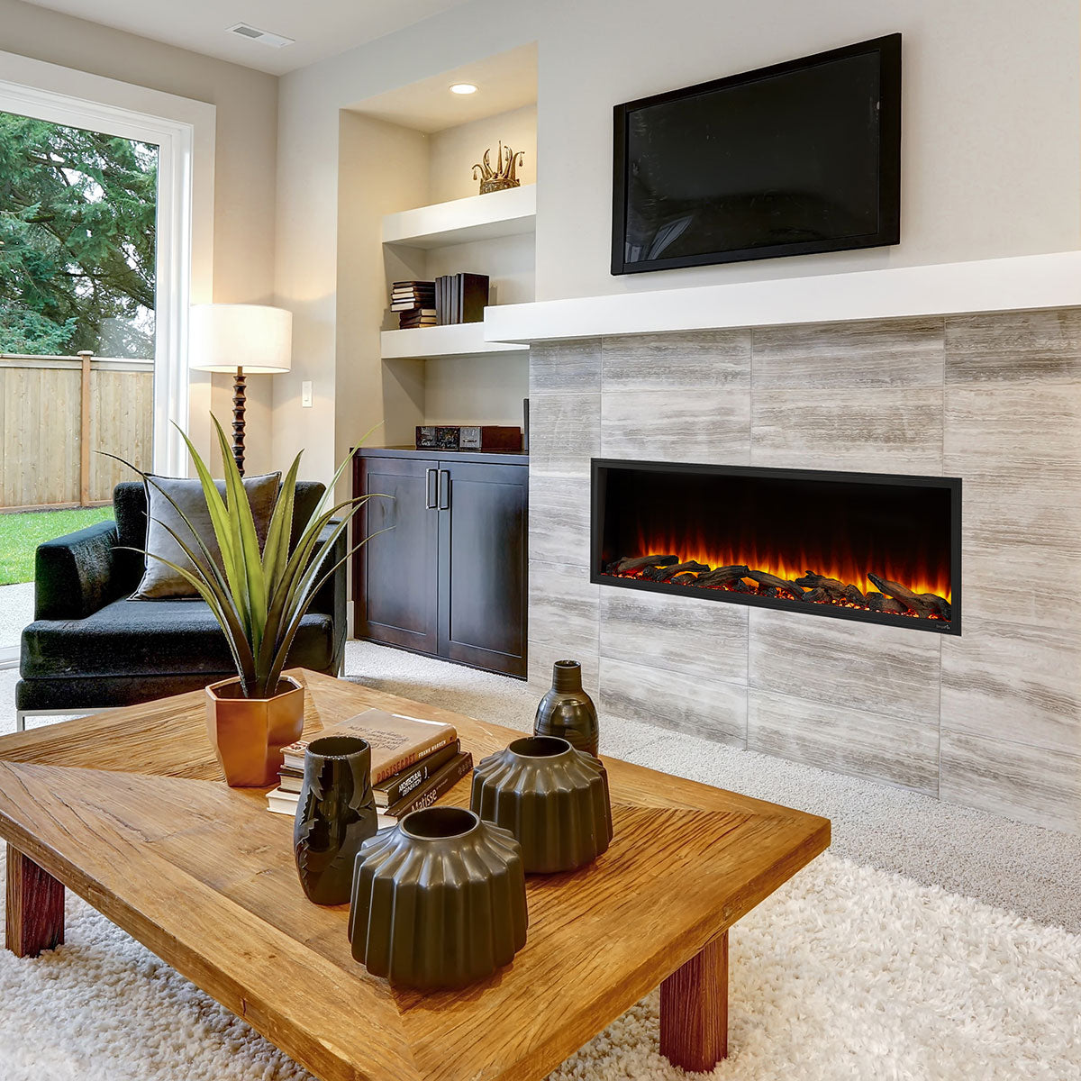 SimpliFire Scion 55-Inch Linear Electric Fireplace