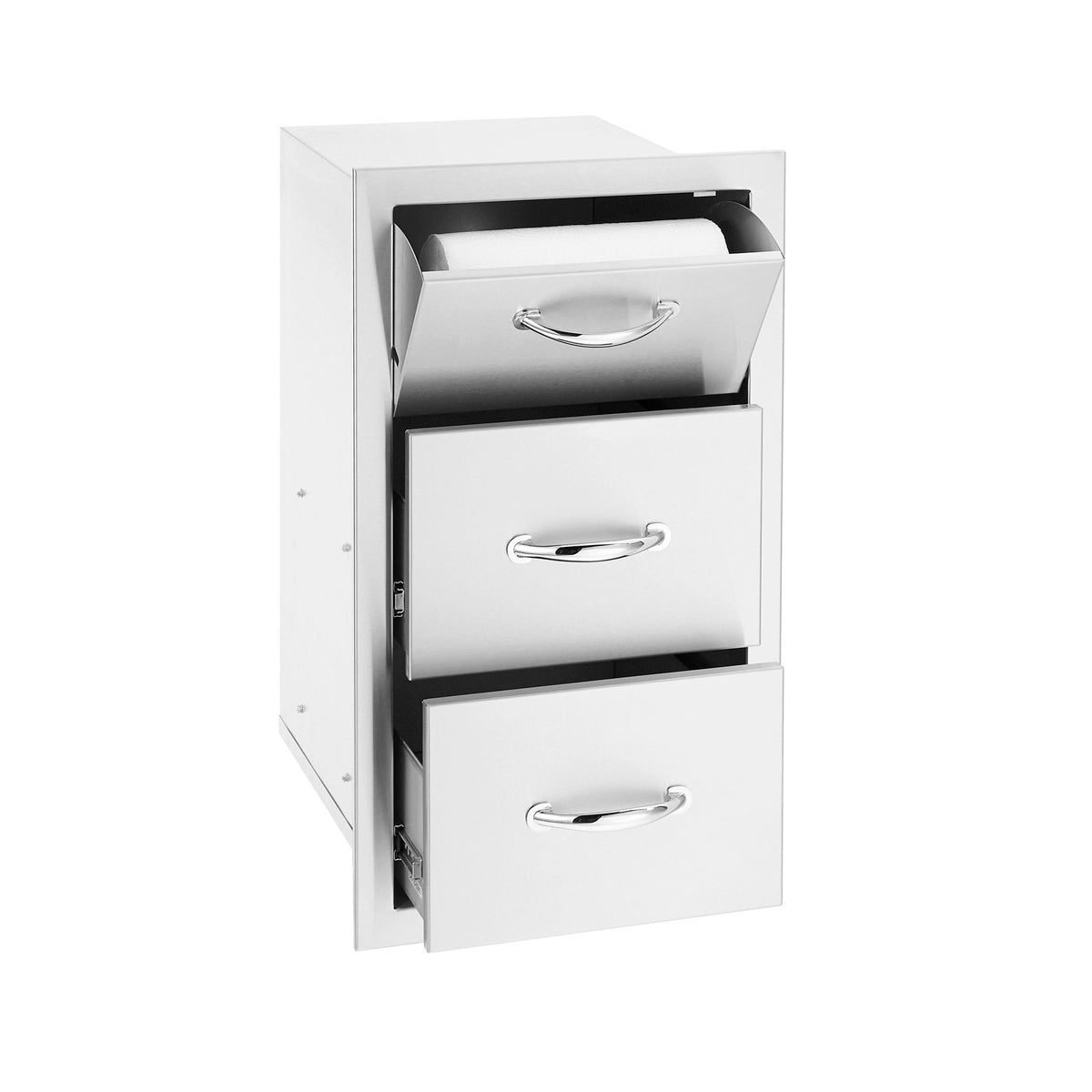 Summerset 17-Inch Double Drawer & Paper Towel Holder Combo