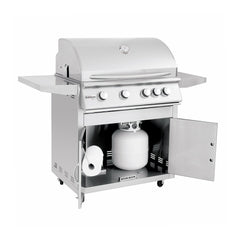 Summerset Sizzler 32-Inch 4-Burner Freestanding Gas Grill with Infrared Rear Burner