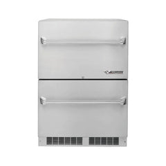 Twin Eagles 24-Inch Outdoor-Rated Stainless Steel Double-Drawer Refrigerator