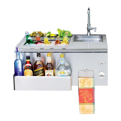 Twin Eagles 30-Inch Stainless Steel Outdoor Bar with Sink