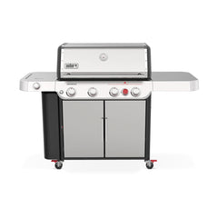 Weber Genesis S-435 4-Burner Freestanding Gas Grill with Side Burner & Sear Zone