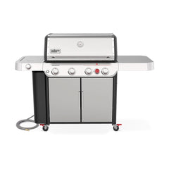 Weber Genesis S-435 4-Burner Freestanding Gas Grill with Side Burner & Sear Zone