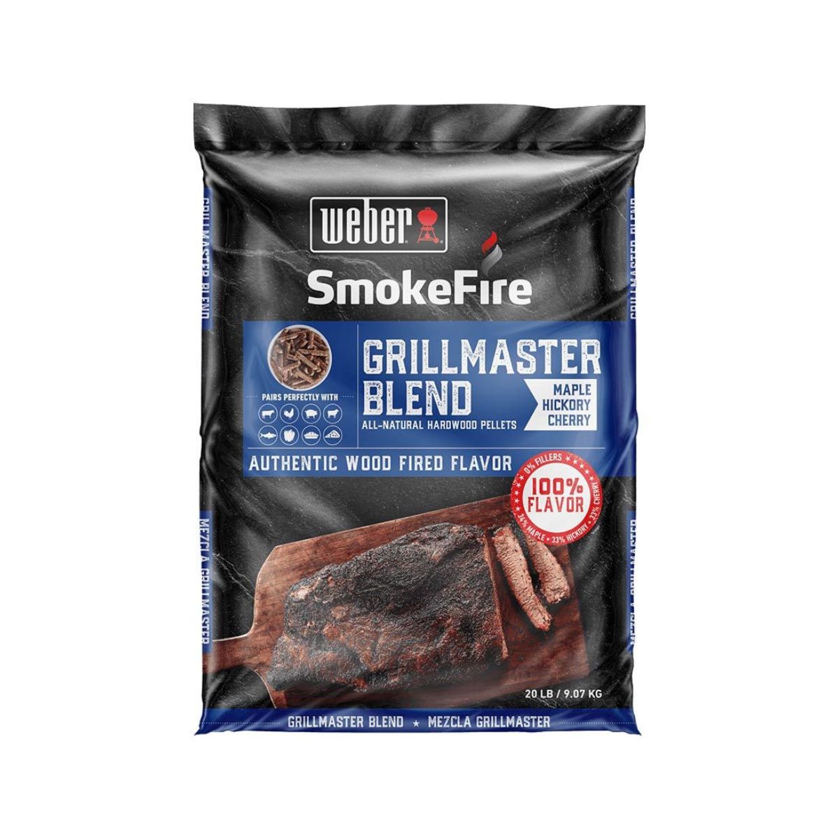 Weber SmokeFire All-Natural GrillMaster Blend Hardwood Pellets - 20 lb