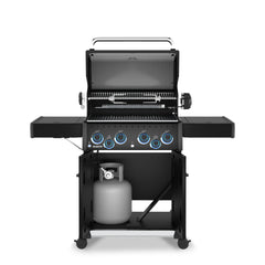 Broil King Baron 490 Pro Shadow Gas Grill | 4-Burner | 630 sq in | 40,000 BTU - Side View