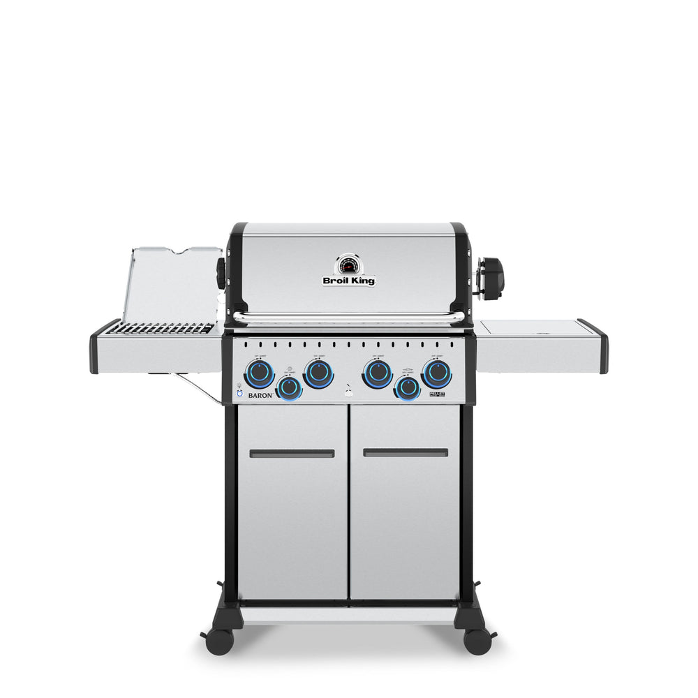 Broil King Baron S490 Pro Infrared Gas Grill | 4-Burner | 750 sq in | 40,000 BTU - Front View