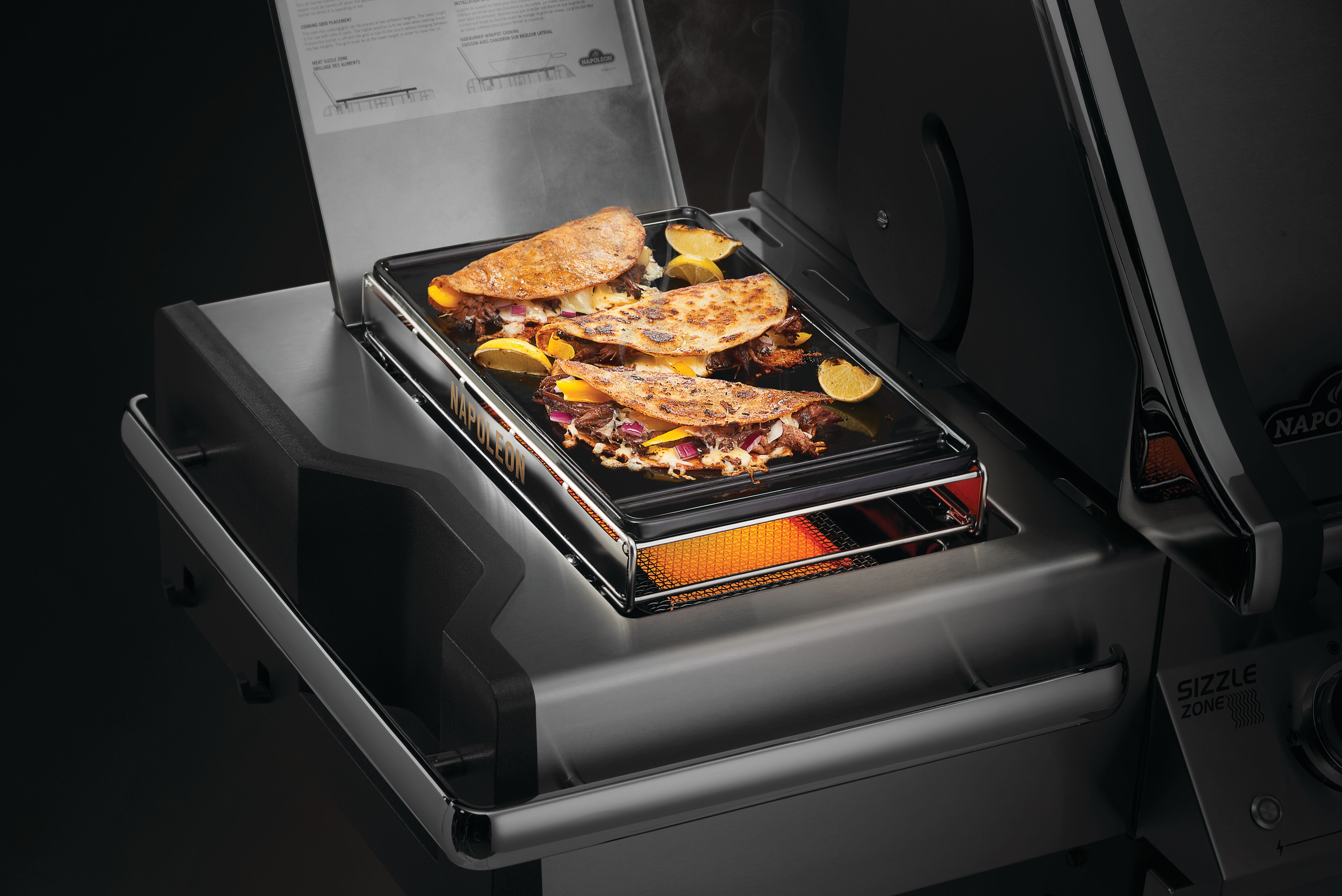 Napoleon Porcelain-Enameled Cast Iron Griddle for Sizzle Zone
