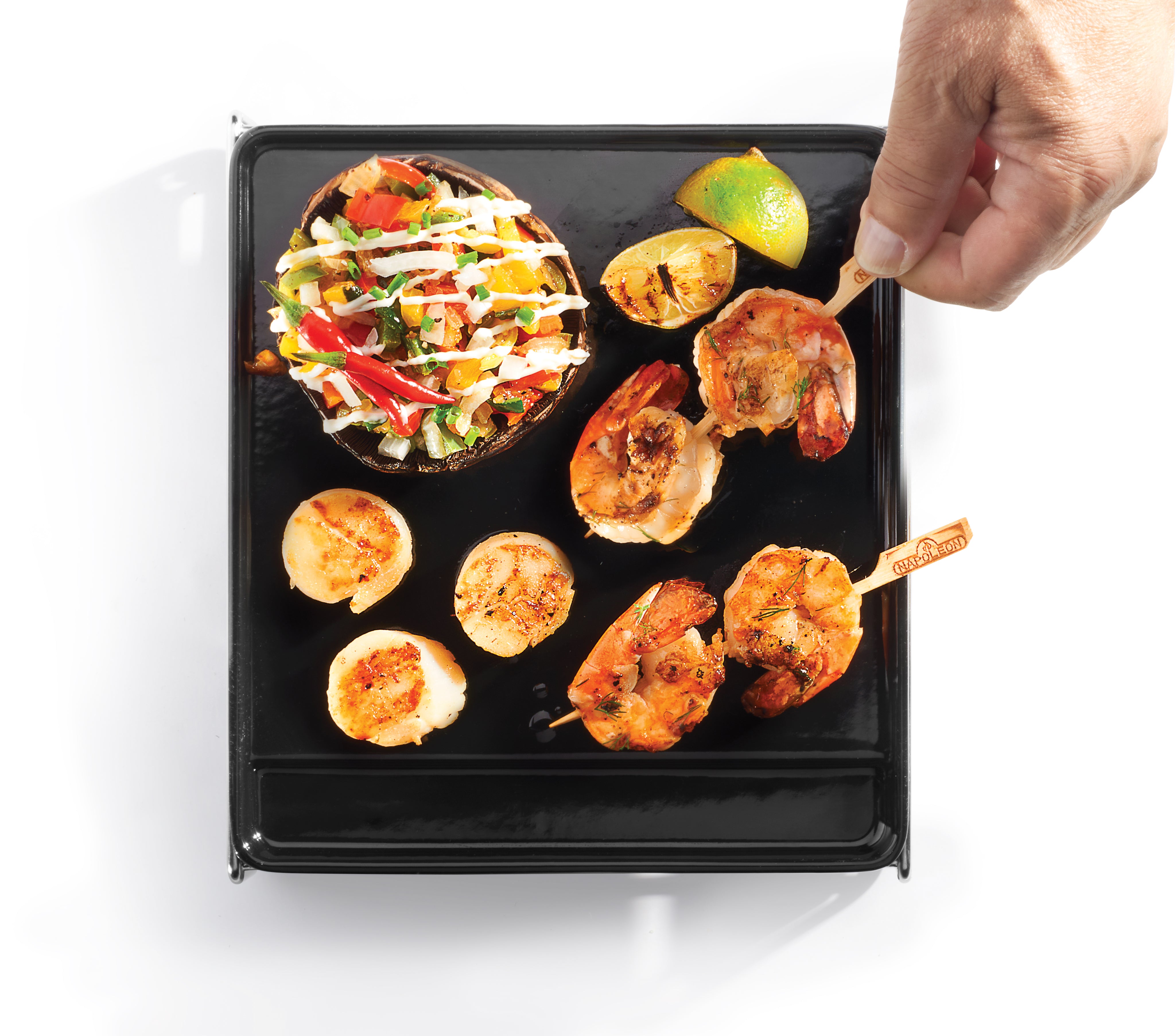 Napoleon Porcelain-Enameled Cast Iron Griddle for Sizzle Zone