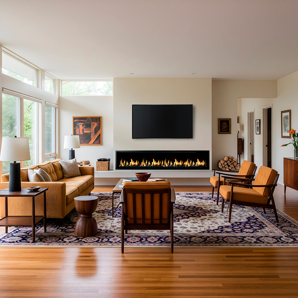 SimpliFire Allusion Edge Linear Fireplace