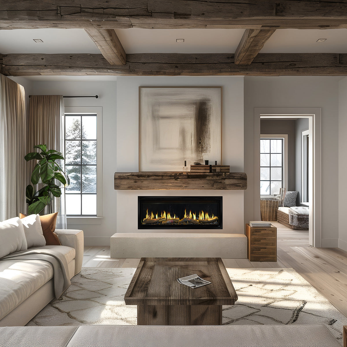 SimpliFire Allusion Edge Linear Fireplace