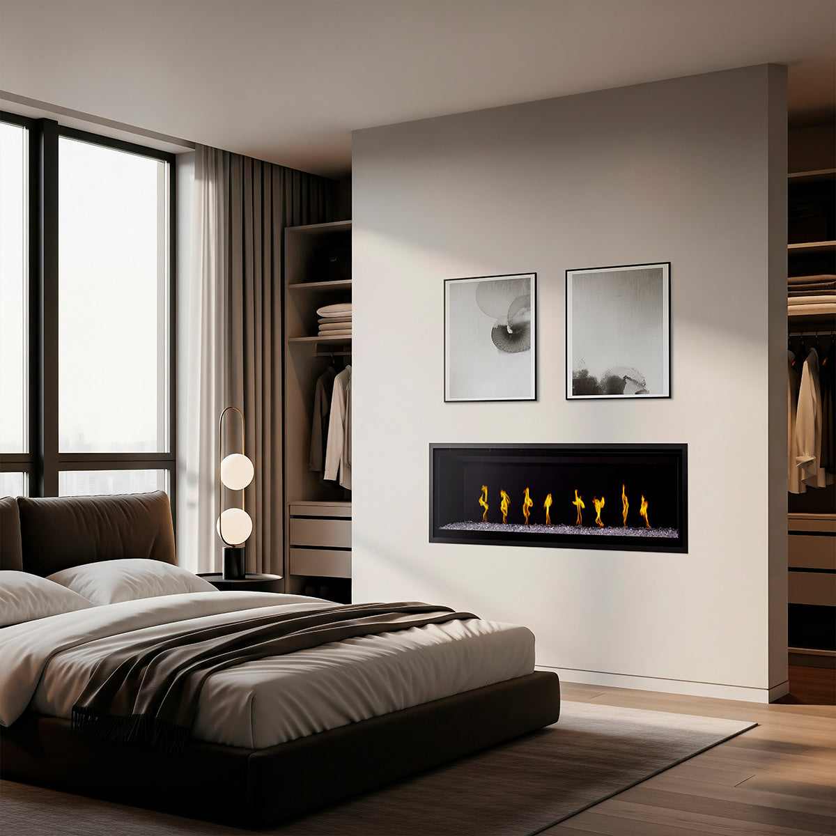 SimpliFire Allusion Edge Linear Fireplace