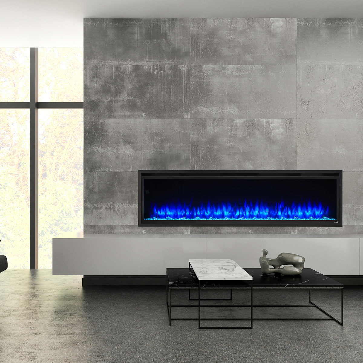 SimpliFire Allusion Edge Linear Fireplace
