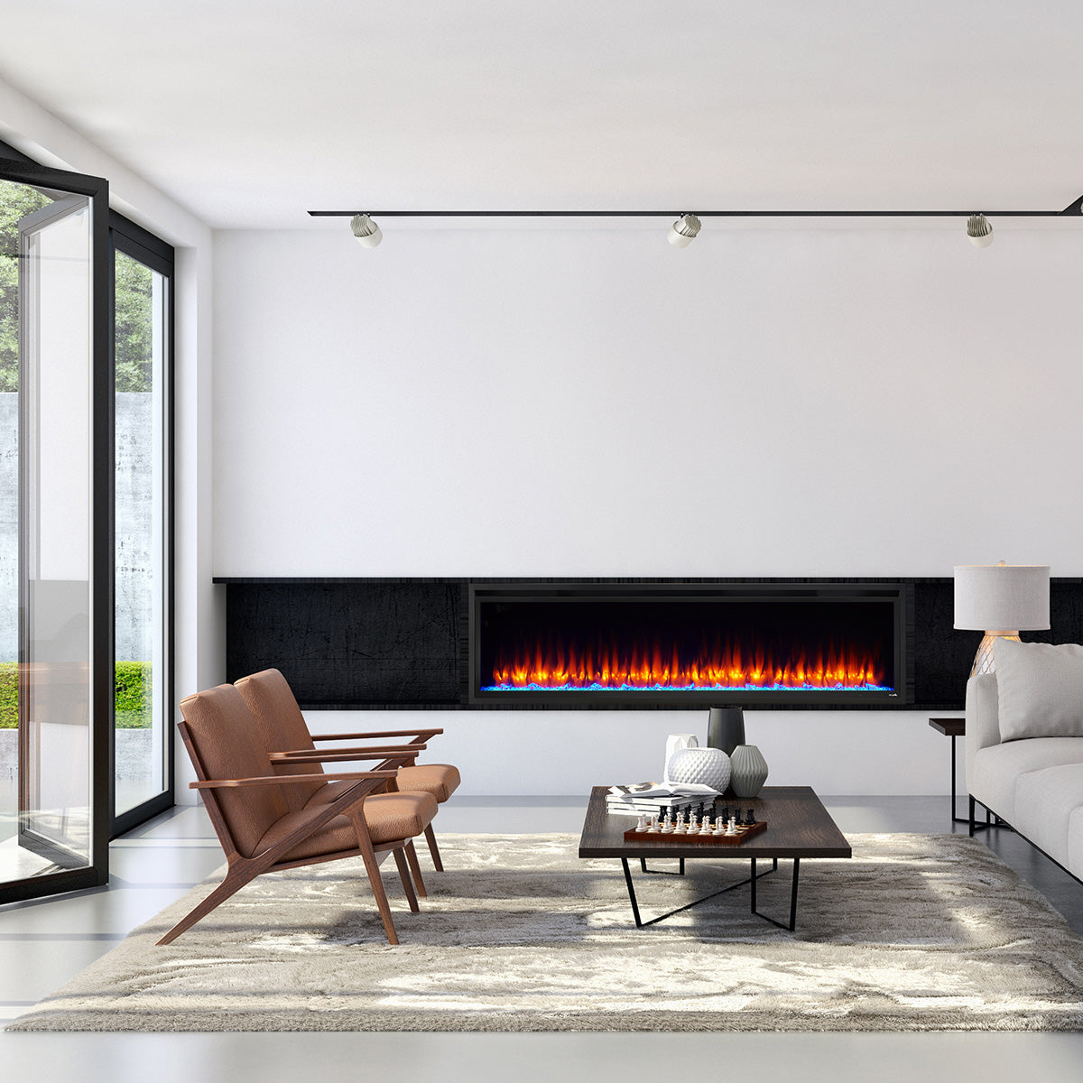 SimpliFire Allusion Edge Linear Fireplace
