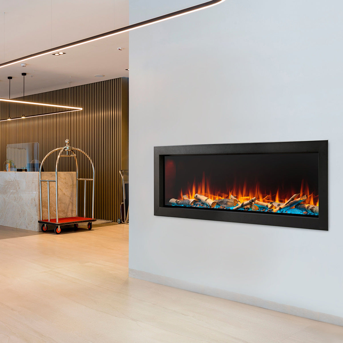 SimpliFire Forum Outdoor Linear Fireplace