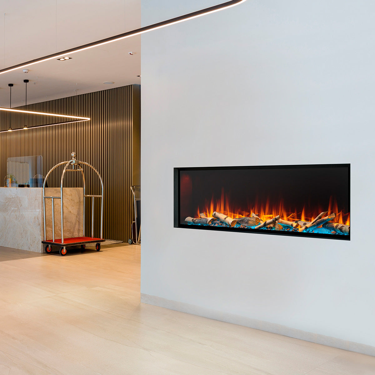 SimpliFire Forum Outdoor Linear Fireplace