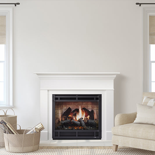 SimpliFire Inception 36-Inch Traditional Built-In Electric Fireplace 1200