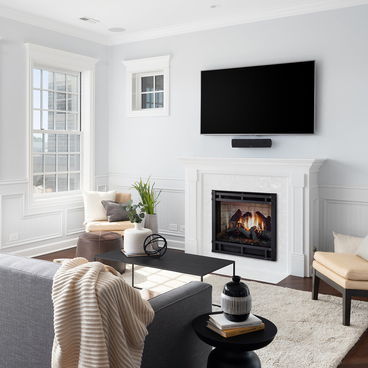 SimpliFire Inception 36-Inch Traditional Built-In Electric Fireplace