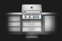 Napoleon Prestige PRO 500 4-Burner Built-In Gas Grill with Infrared Rotisserie