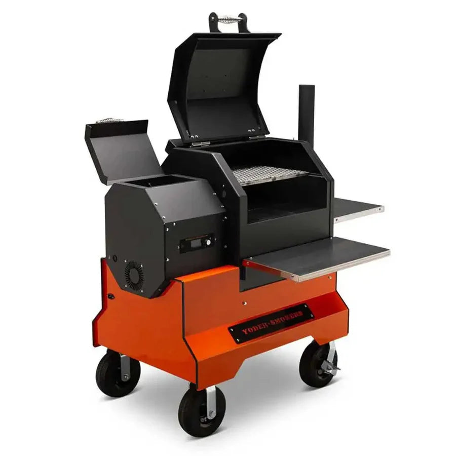 Yoder Smokers YS480s Pellet Grill on Competition Cart