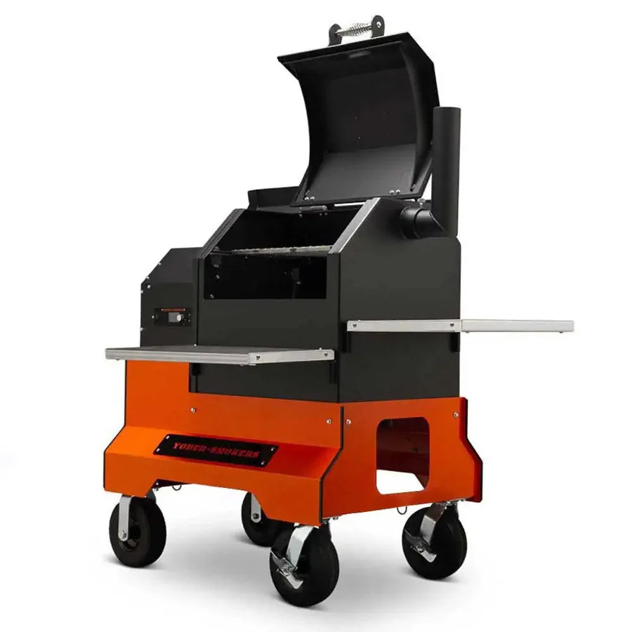 Yoder Smokers YS480s Pellet Grill on Competition Cart
