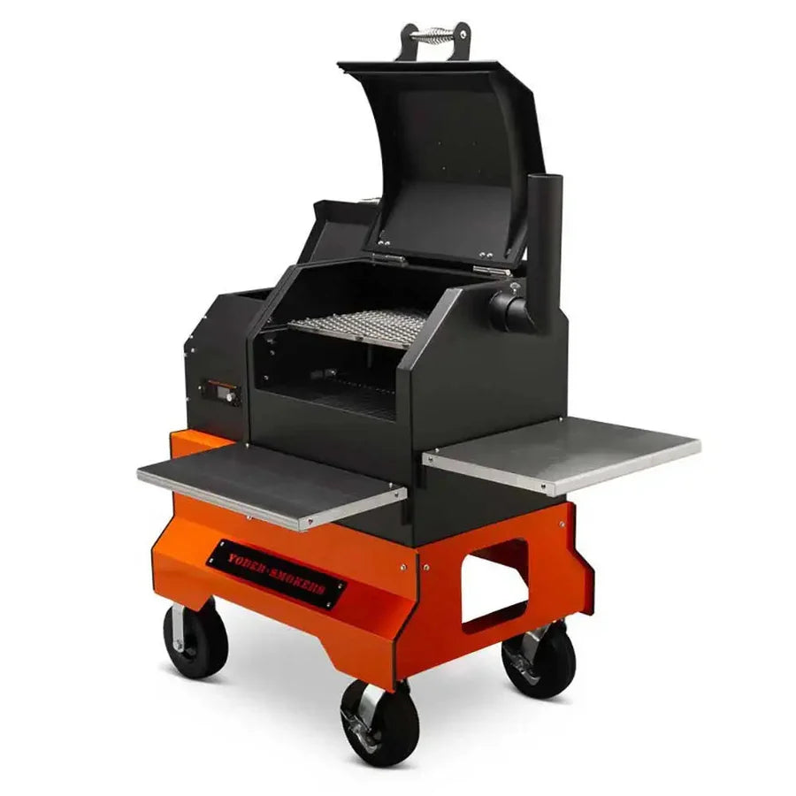 Yoder Smokers YS480s Pellet Grill on Competition Cart