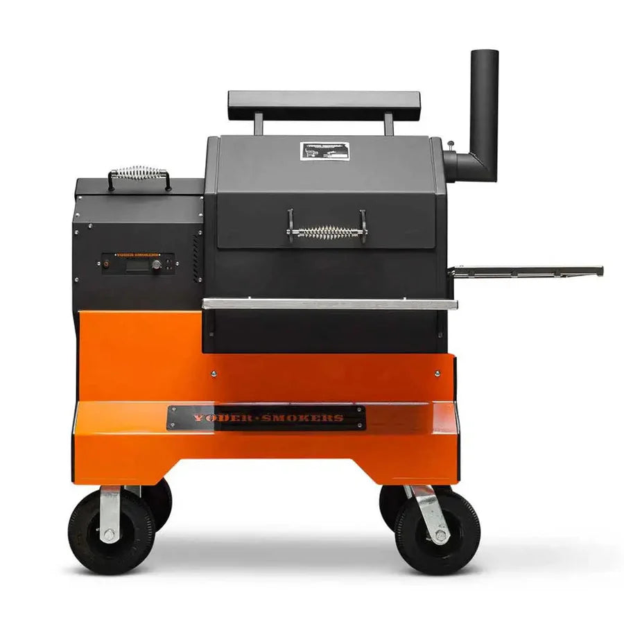 Yoder Smokers YS480s Pellet Grill on Competition Cart