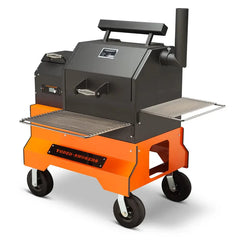 Yoder Smokers YS480s Pellet Grill on Competition Cart with Storage Drawer