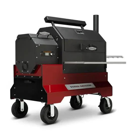 Yoder Smokers YS640s Pellet Grill on Competition Cart with Storage Drawer